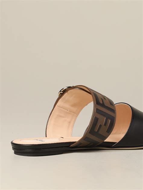 fendi heel sandals|fendi sandals flat woman.